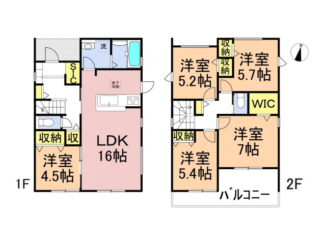 【商談中】リーブルガーデン　瑞穂市十九条　全2区画分譲の間取り|■1号棟　■ヤマダ不動産　株式会社リライフ　
■夢のマイホーム購入をフルサポートします！
