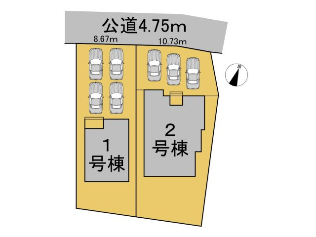 リーブルガーデン　瑞穂市十九条　全2区画分譲の区画図|■区画図
■YAMADA電機の　ヤマダ不動産　株式会社リライフ　
いつでもお問合わせ下さい。