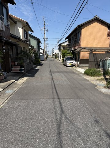 ６６８４８　岐阜市手力町土地の前面道路含む現地写真