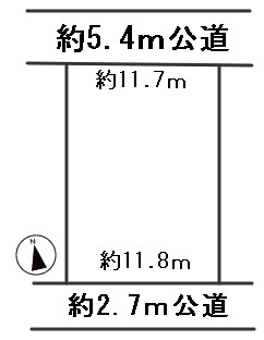 ６６８４８　岐阜市手力町土地の区画図