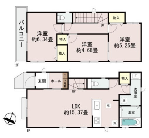 神戸市垂水区塩屋北町4丁目の間取り