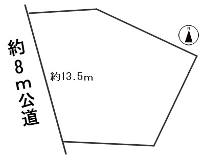 ６６８５８　岐阜市本荘西１丁目土地の区画図