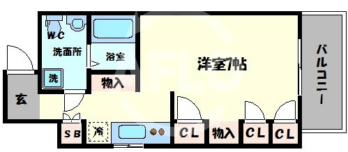 ラナップスクエア難波Ⅱの間取り|ラナップスクエア難波II　間取り