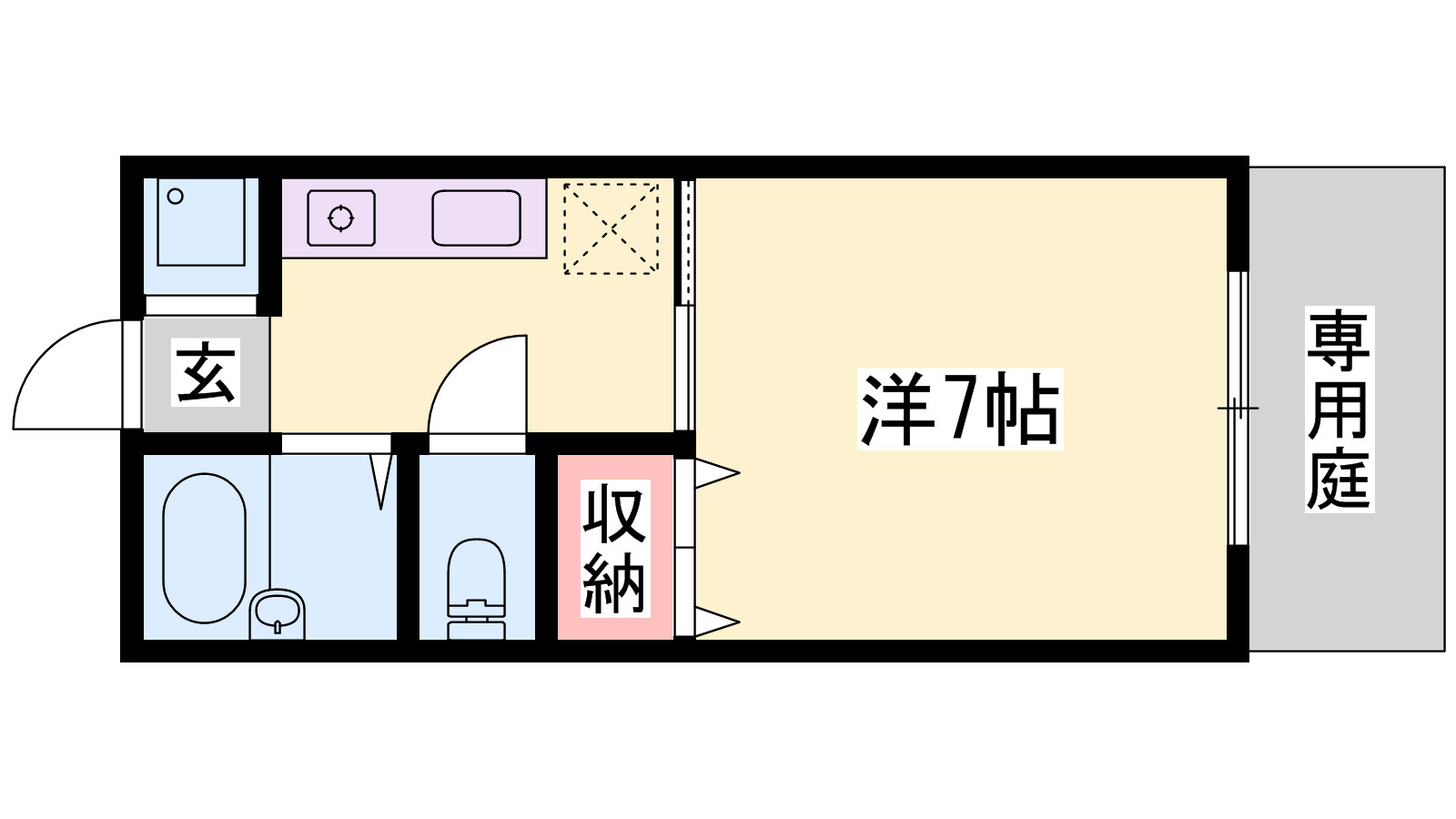 パセオ柿山伏の間取り