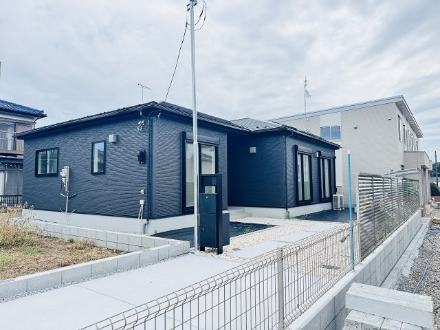 八王子市　川口町　平屋（新築一戸建て）０２期の外観|～控除や減税で優遇の長期優良住宅　2台駐車可能　落ち着きのある住宅地内～