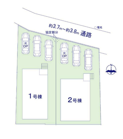 【区画図】 | 福岡市東区雁の巣2丁目6期　2号棟（全2棟）【仲介手数料無料・0円】 | 区画図です。2号棟