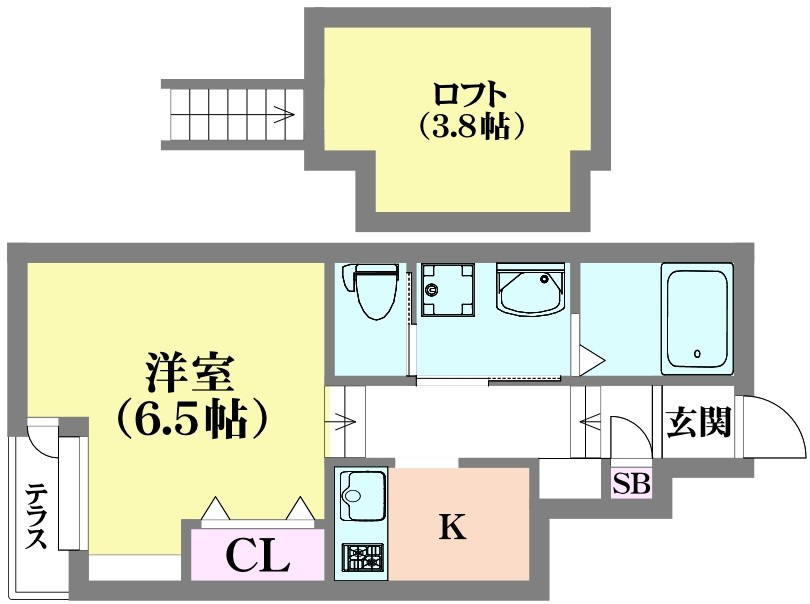 あんしん宮川町の間取り