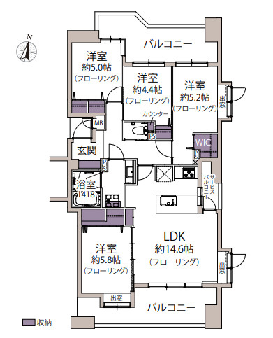 【間取り】 | ソピア大濠西☆仲介手数料無料☆