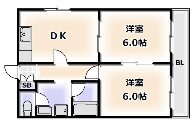 【間取り】 | ドエル恵美須