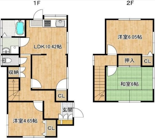 甲栄台5丁目貸家Ⅱの間取り