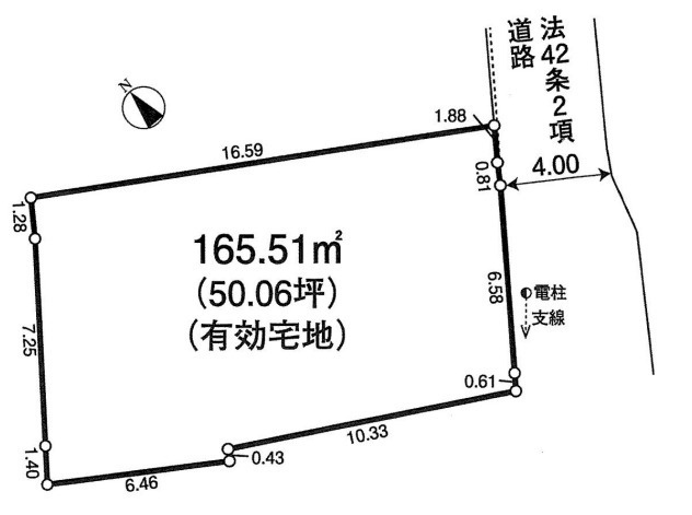 高輪３　土地の区画図