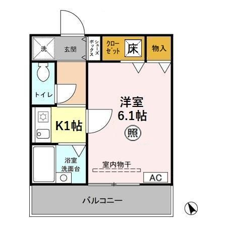 クローカスⅡの間取り