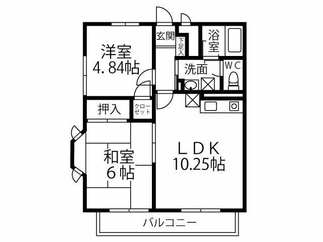 フローラ中落合の間取り