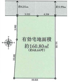 恵比寿南１　土地の区画図