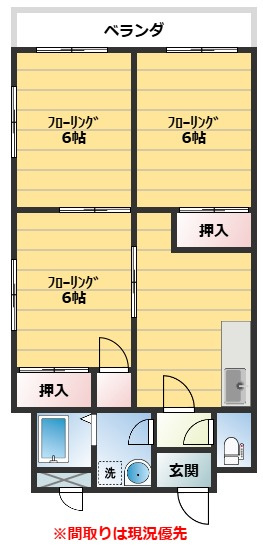 ゴールデンハイツⅡの間取り