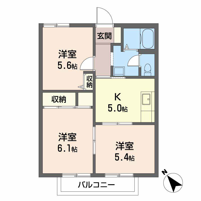 ハイランドパラツの間取り