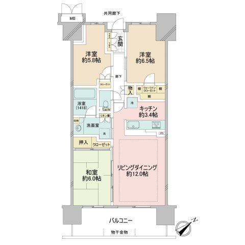 レジデントプレイス西葛西の間取り