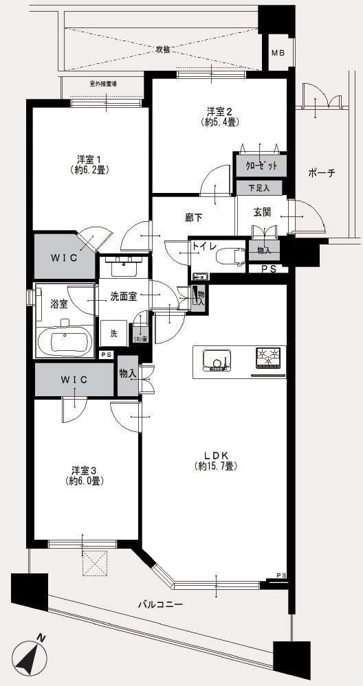 ジェイパーク学芸大学２の間取り