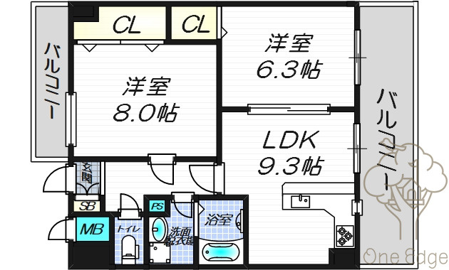 グランデフィオーレの間取り