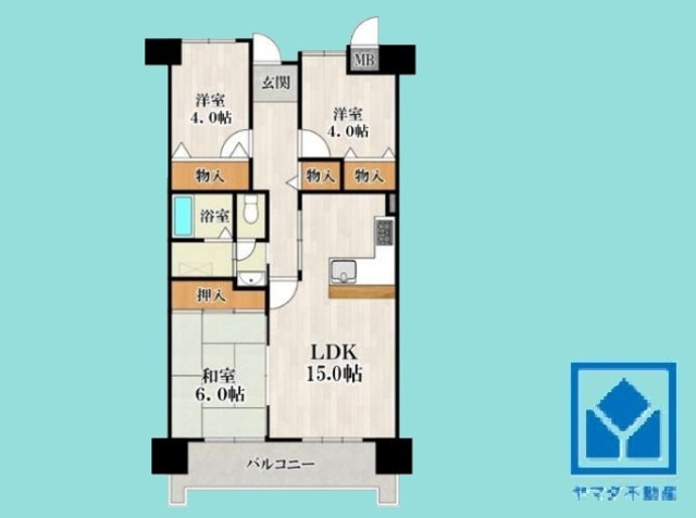 武庫川はなのまち30号棟の間取り|3LDK、専有面積73.66平米、バルコニー面積10.66平米、14階建て11階部分。耐震性・耐火性に優れたSRC造です。