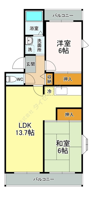 エクセレンス湘南台の間取り