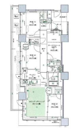 シティタワー金町　タワー棟の間取り