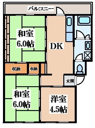 【間取り】 | 庭代台団地