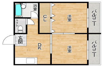 ファミネス芦屋の間取り