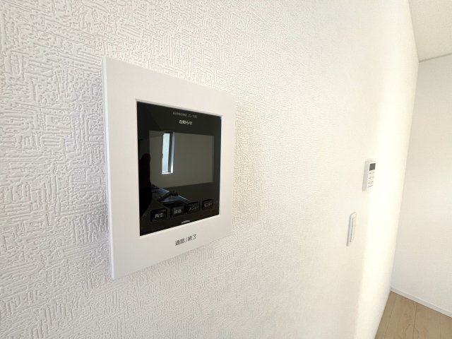 【セキュリティ】 | 仲介手数料無料！良城小学校に通える新築戸建　山口市吉敷上東　第２－４号棟　クレイドルガーデン　アーネストワン | 録画機能付きTVモニターインターホン