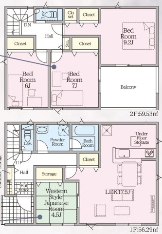 【間取り】 | 仲介手数料無料！良城小学校に通える新築戸建　山口市吉敷上東　第２－４号棟　クレイドルガーデン　アーネストワン | お客様のご意見を凝縮した使いやすい間取り