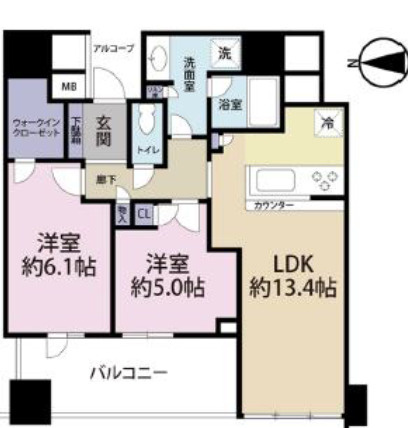 【間取り】 | パークタワー北浜