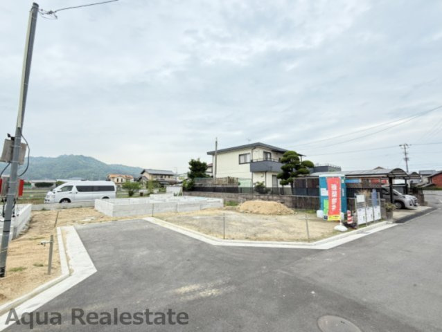 高松市牟礼町大町の新築一戸建の前面道路含む現地写真|前面道路含む現地写真です