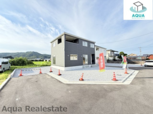 高松市牟礼町大町の新築一戸建の前面道路含む現地写真|前面道路含む現地写真です