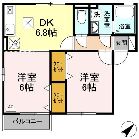 ガーデンハイムウシオの間取り