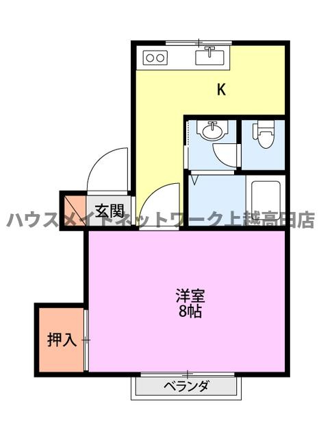 ジョイフルハイツの間取り|間取図