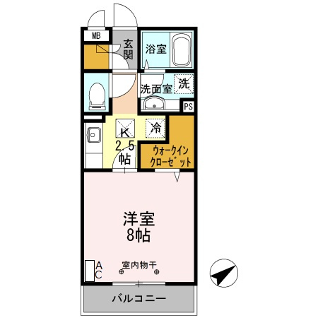セジュールM松が枝の間取り