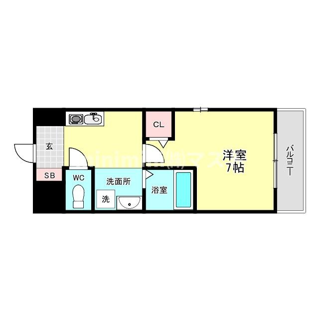 嵜本レジデンス福島の間取り