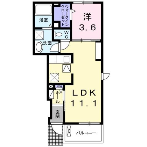 シェリールＡの間取り