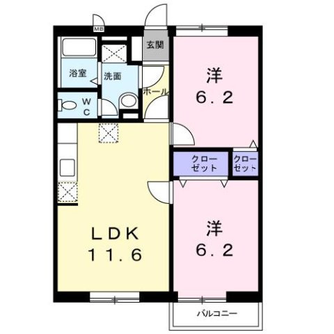 セントラル天花の間取り