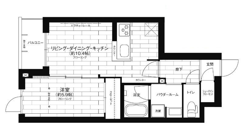 ステージファースト平和台の間取り|間取りです。