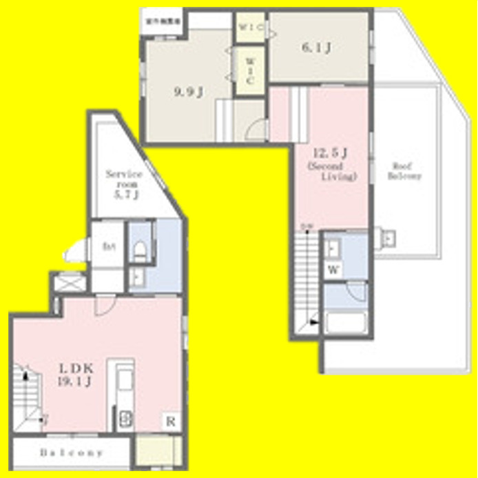 Residence de 池下　名古屋市賃貸　仲介手数料無料の間取り