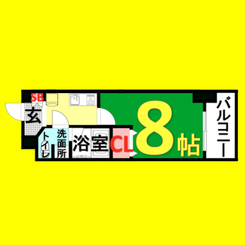 セイワソレイルコート　名古屋市賃貸　仲介手数料無料の間取り