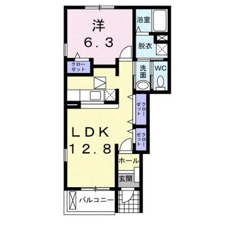 ベルネージュ・Ｙの間取り