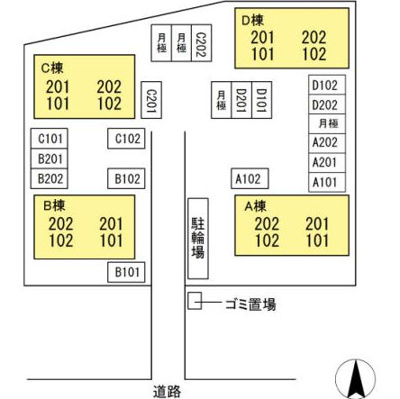 【駐車場】 | エスペランサ・ディアス B棟 | 駐車場配置図です