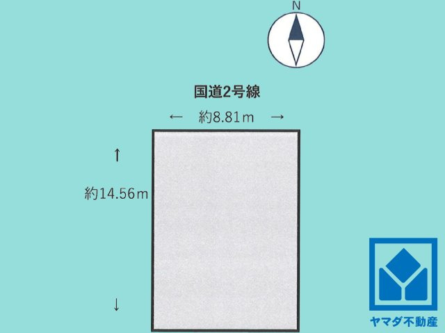 西宮市上甲子園４丁目の土地図|土地面積123.53平米（約37.36坪）