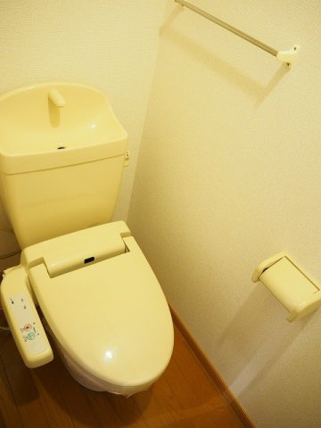ヴィラ・アミティⅢのトイレ|清潔感のあるトイレです