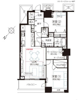 【間取り】 | THE TOKYO TOWERS SEA TOWER