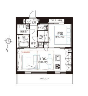 【間取り】 | カテリーナ三田タワースイートイーストアーク棟