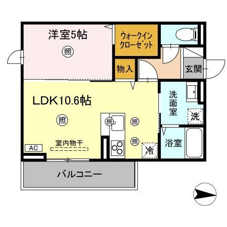 【間取り】 | セントラルＩＷＡＭＩ　ＴＹＰＥ-２