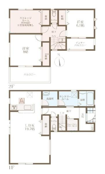 リーブルガーデン小泉町 １号棟 ／新築一戸建の間取り